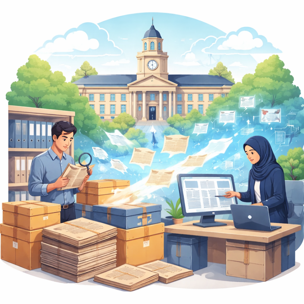 Eksistensi dan Peran Strategis LKPT di Era Digital: Membangun Lembaga Kearsipan Perguruan Tinggi yang Adaptif  dan Berdampak